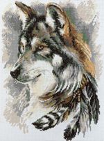 Алмазная (кристальная) мозаика Фрея ALPD-137, на подрамнике Степной волк, 30х40 см