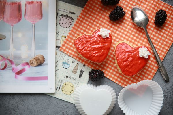 Форма силиконовая для пирожных 7х7х3.2 см, 6 шт, сердце, S-Chief SPC-0327