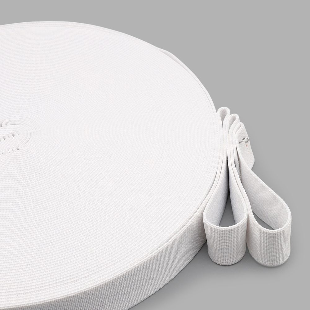 Резинка башмачная 25.0 мм / 25 метров, 5025Б белый