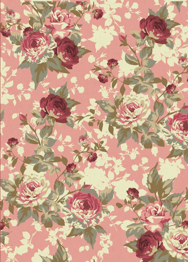 Ткань для пэчворка Peppy Викторианские розы панель, отрез 60х110 см, 146 г/м², ВР-14 розовый, Peppy