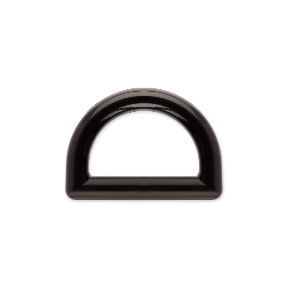 Полукольцо пластик 19 мм, 100 шт, черный, Gamma DRD001