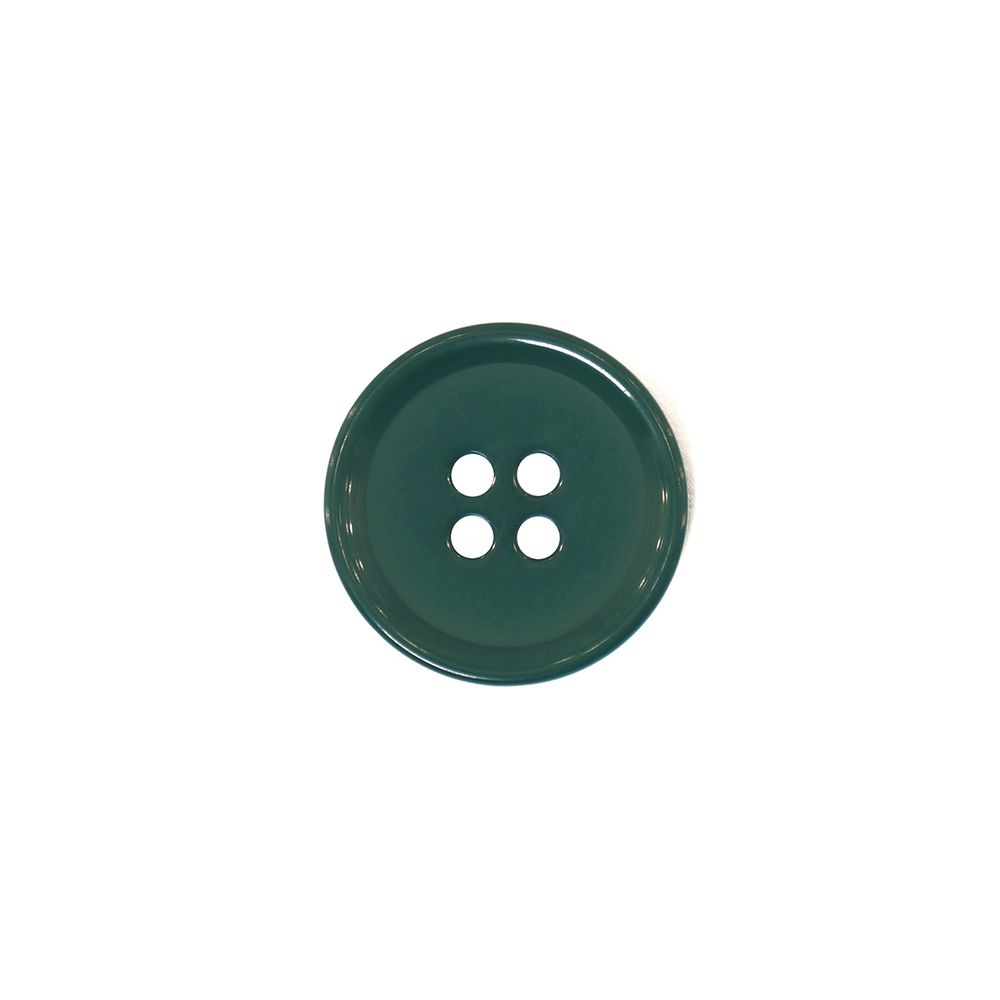 Пуговицы 4 прокола 15L (9.52 мм), 40 шт, тёмно-зелёный