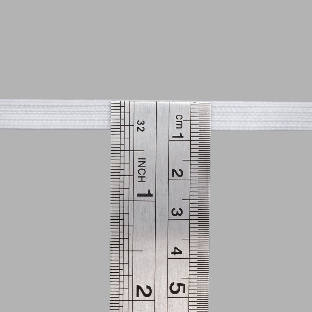 Резинка бельевая (стандартная) 7.0 мм / 10 метров, белый