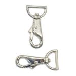 Карабин металл 25.0 мм (62х31 мм), никель, 6 шт