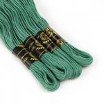 Мулине ПНК им.Кирова цв.9278 зеленый, 24 мотка по 8 метров