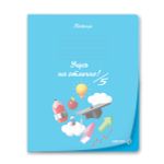 Тетрадь ученическая школьная пластик. прозр. обложкой 180 мкм. с трафарет. печатью, цвет.запечат.титул лист A5 24 л. на скобе 65 г/м², белизна 100% 15 шт линия, 01470 Мир знаний, Светоч Т193