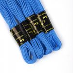 Мулине ПНК им.Кирова цв.2708 ярк.голубой, 24 мотка по 8 метров