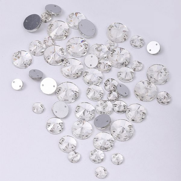 Стразы пришивные TBY.MIX 2 цв.серебро уп.50 шт