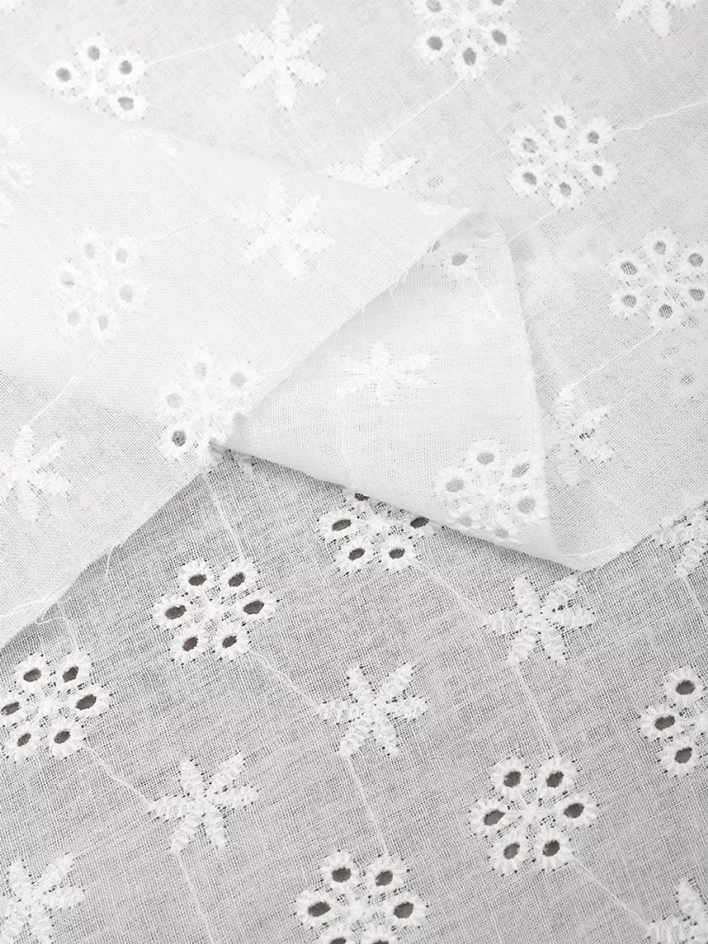 Ткань шитьё (прошва) 100 г/м², 150 см / 14.5 метров, TBY.Emb.1 белый