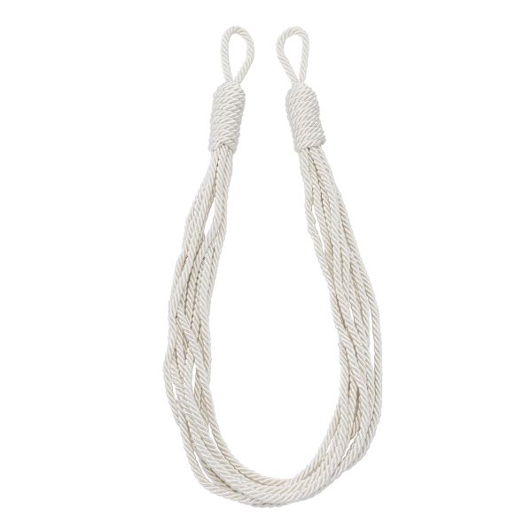 Подхваты шторные Каскад (L73см/ ширина 2см) (молочный), К-16