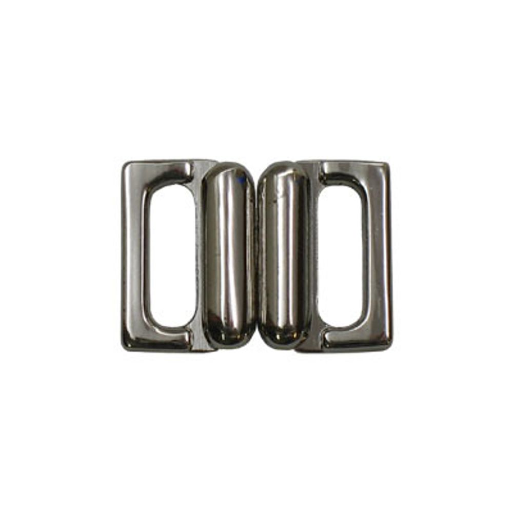 Застежки для купальника (бикини) металл 17х13 мм, 10 шт, №04 никель, Blitz BBT035