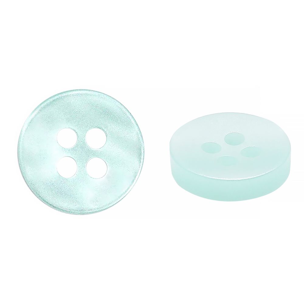 Пуговицы 4 прокола 18L (11мм), пластик (col.11 мятный), CN_2846, 72 шт