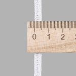 Тесьма (лента) киперная (100 х/б) 5 мм / 25 метров, рис. 9790, 1.4 г/м, белый, С3865Г17/1