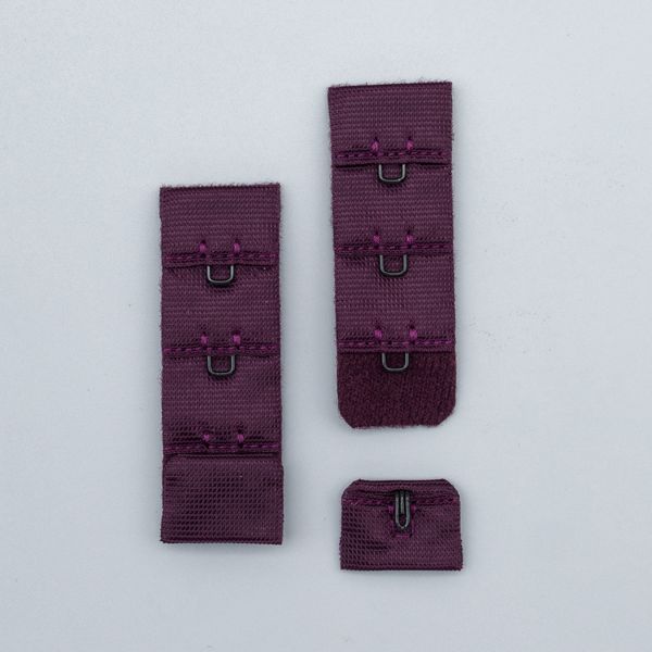 Удлинитель для бюстгальтера 19.0 мм, цв.сливовое вино (076), 2 шт, 28716