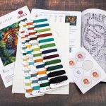 Набор для вышивания нитками Luca-S, Тигр в джунглях, 27х27см