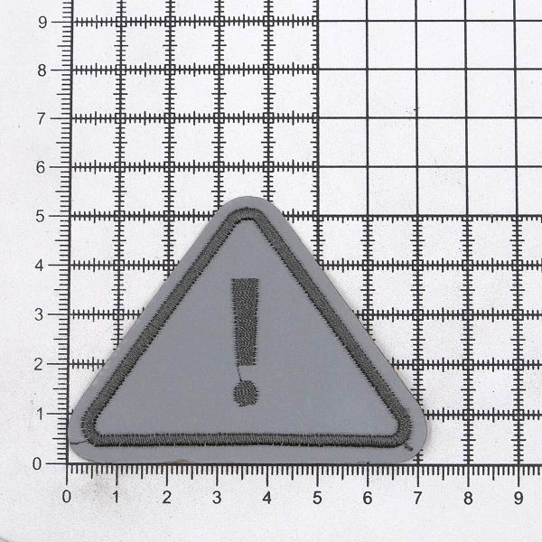 Термоаппликация светоотражающая Внимание, 69х52 мм, LA422, 3 шт