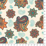 Ткань для пэчворка Peppy Сказочный восток, отрез 50х55 см, 146 г/м², СВ-13 белый, Peppy