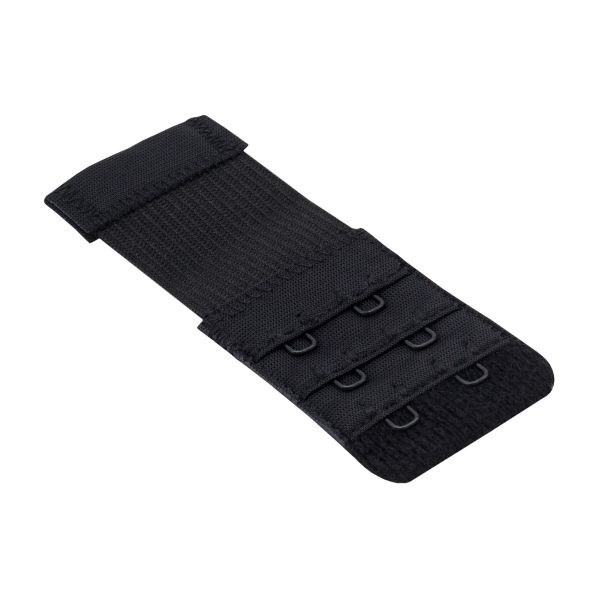 Удлинитель застежки для бюстгальтера 3*2, 32 мм, черный, 1 шт, Pony, 73303