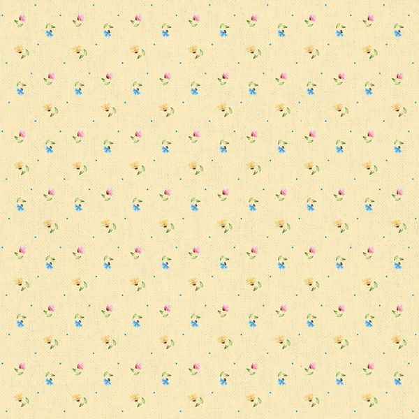 Ткань для пэчворка Peppy Нежная история, рулон 112 см / 5 метров, НИ-21 желтый, Peppy