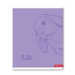 Тетрадь ученическая общая, матовая ламинация + выборочный УФ лак, A5+ 48 л. на скобе, белизна 100%, 10 шт, клетка, 000315 Зайчишка, Светоч 48ТСК5_24_3_1