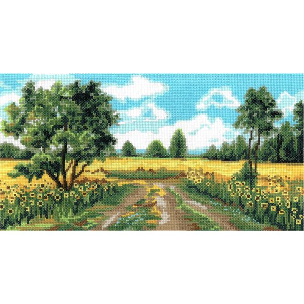 Набор для вышивания нитками Нитекс, Жаркое лето 36х18 см