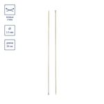 Спицы прямые металл ⌀2.5 мм, 35 см, желтый, Gamma CNK