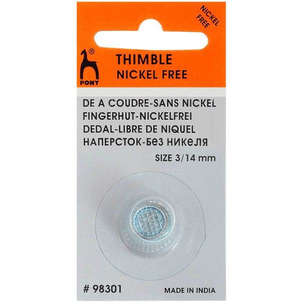 Напёрсток хромированный, 14 мм, Pony