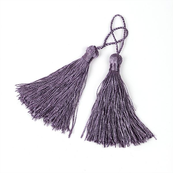 Кисти шторные 80.0 мм, DS-011, цв.1 сиреневый, уп.10 шт