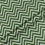 Ткань для пэчворка Peppy Бабушкин сундучок, рулон 112 см / 5 метров, БС-20 зигзаг я.зеленый, Peppy