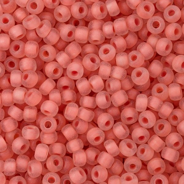 Бисер Preciosa прозрачный матовый с цв. центром 10/0 (2.3 мм), круг.отв., 50гр, (38389)