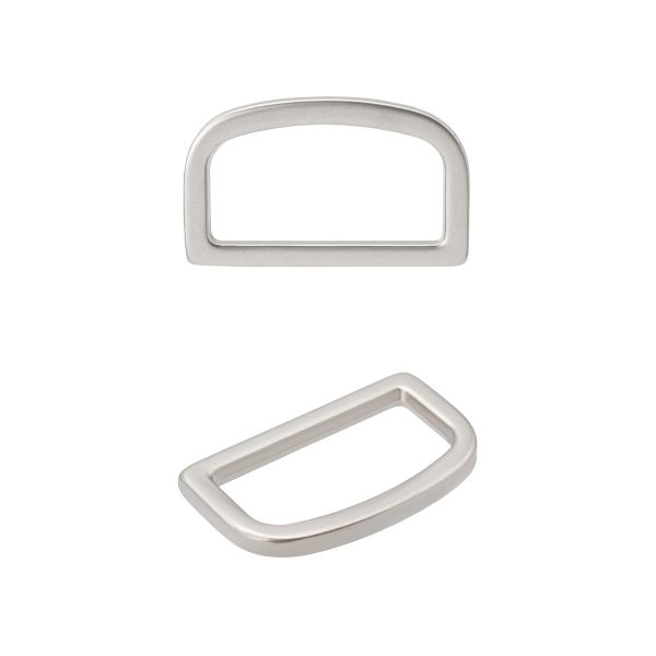 Полукольцо литое металл 15мм (18х11мм), никель, MB2345, 6 шт