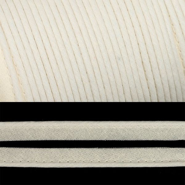 Кант хлопковый 12 мм / 65.8 метров, 102 молочный