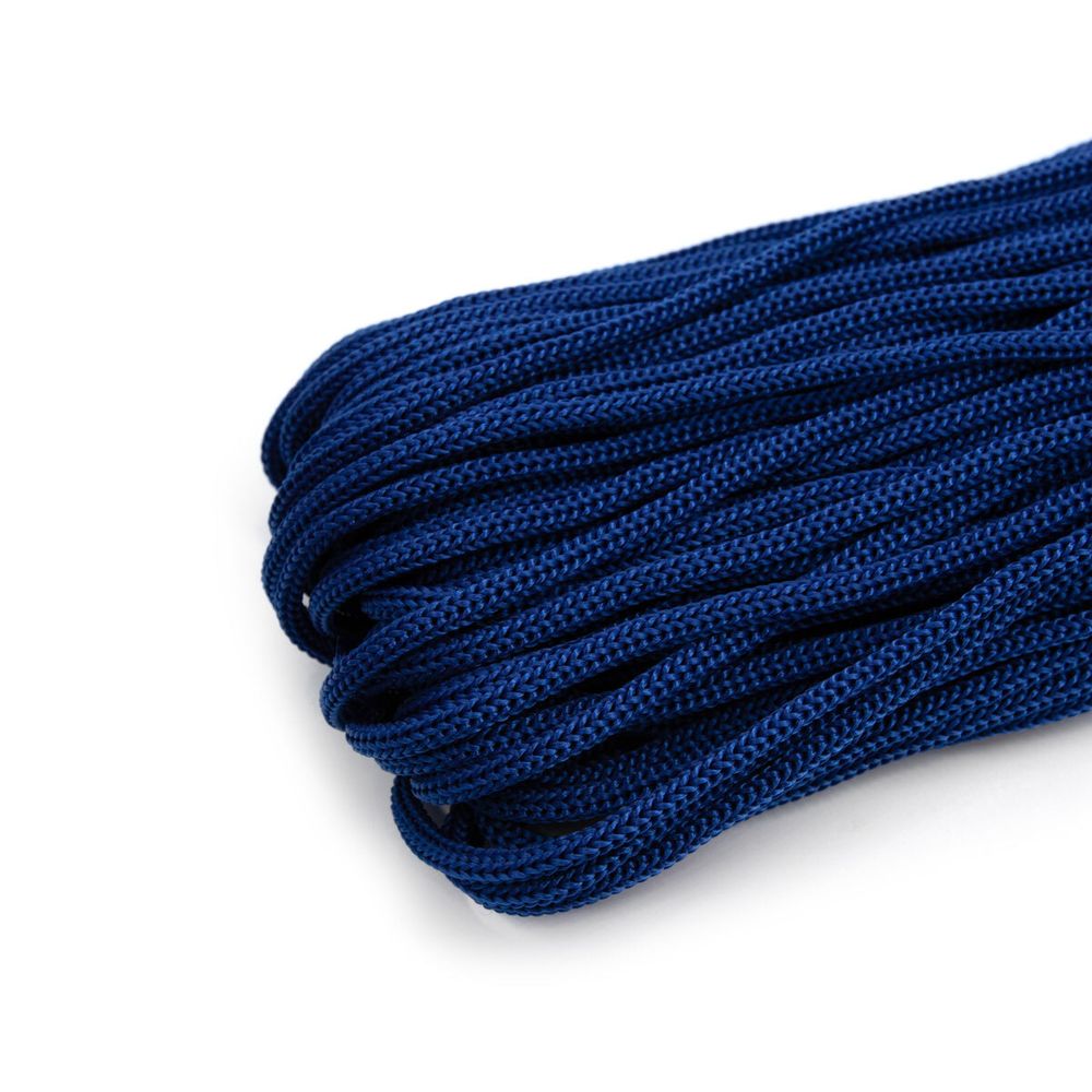 Шнур полипропилен круглый вязаный ⌀5.0 мм / 100 метров, 5-15 синий