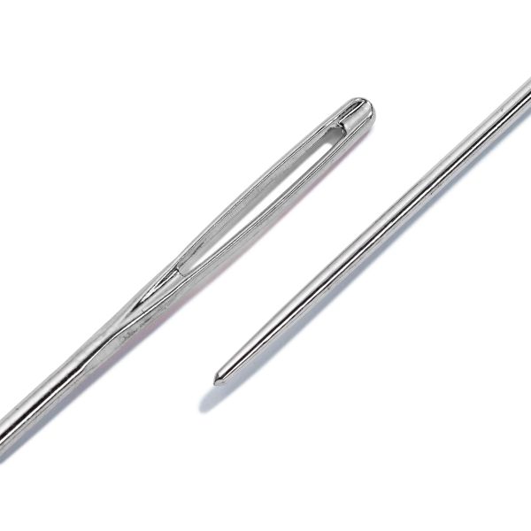 Иглы ручные для вышивания со скругленным острием, сталь 24 серебр.цв. 0,80х37мм, Prym