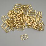 Рамки-регуляторы для бюстгальтера металл 12.0 мм, 50 шт, золото