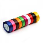 Лента атласная 1-сторонняя 25.0 мм / 10 шт по 22.5±1 метра, набор Микс2, Magic4Hobby