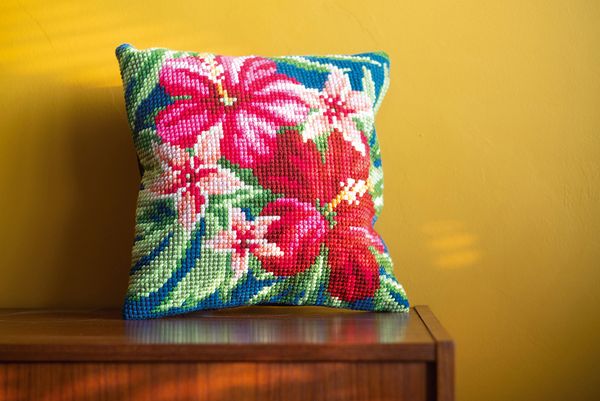 Набор для вышивания нитками Vervaco, Цветы