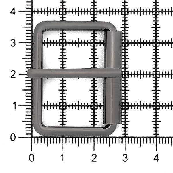Пряжка прямоугольная 30 мм, металл (Pewter олово (черный никель)), МТ_1864, 6 шт