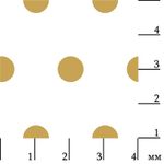 Ткань для пэчворка Peppy Бабушкин сундучок, отрез 50х55 см, 140 г/м², БС-06 мл.горох бл.зеленый, Peppy