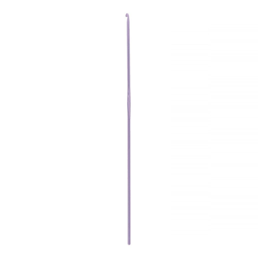 Крючок для вязания ⌀2.0 мм, 15 см, металл, в чехле, розовый, Gamma CH-15