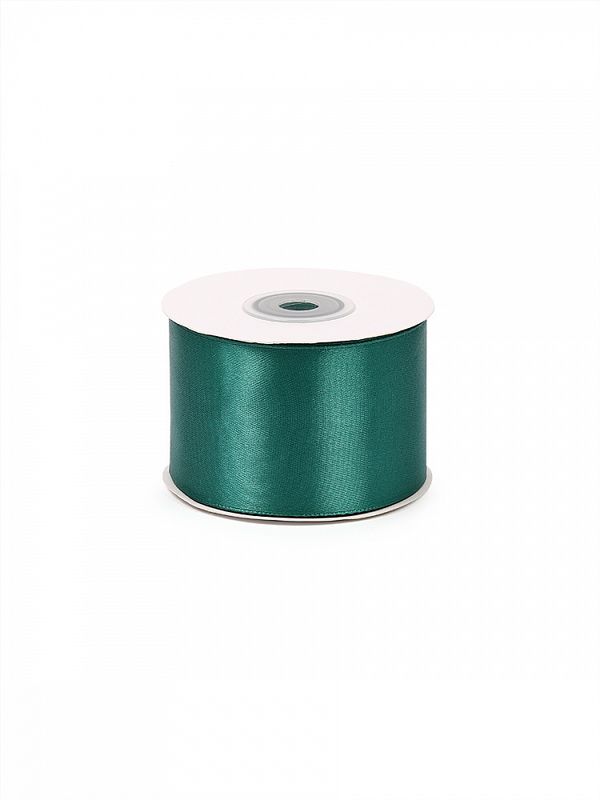 Лента атласная 1-сторонняя 50.0 мм / 22.5±1 метра, 3045 изумрудный, Magic4Hobby