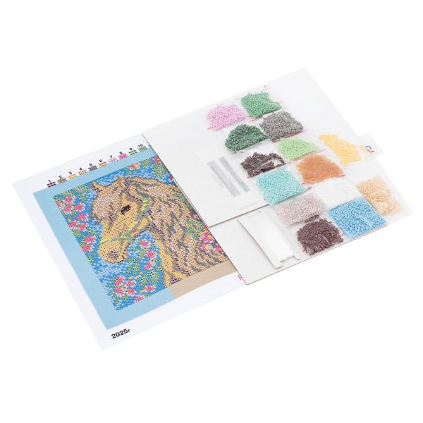 Набор для вышивания бисером Кроше (Радуга бисера) Т24_5204, Аврора 14х14 см