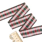 Лента Шотландка с люрексом 30 / 25м (черный/розовый), С3301Г17