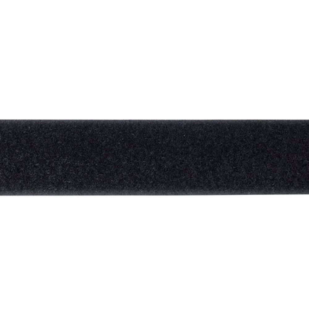 Лента контактная липучка (велкро) пришивная 38 мм / 25 метров, черный, /петля/, кач.&quot;A&quot;