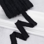 Тесьма отделочная твидовая 40 мм / 41.14 метра, черный, 3Al286