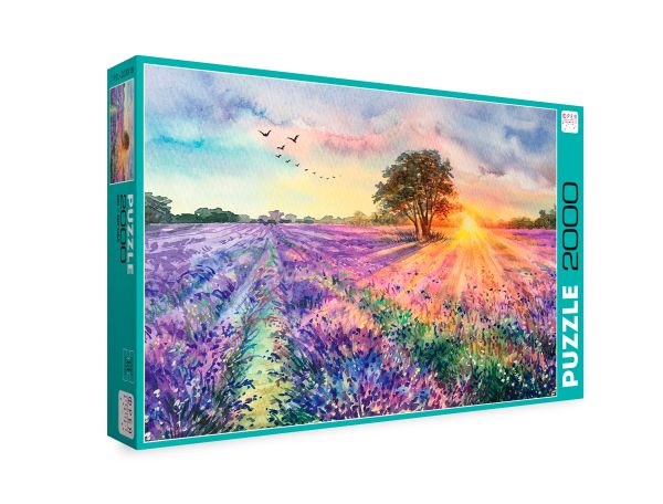 Пазл 2000 элементов, Лавандовый закат, PZL-2000/18, Фрея