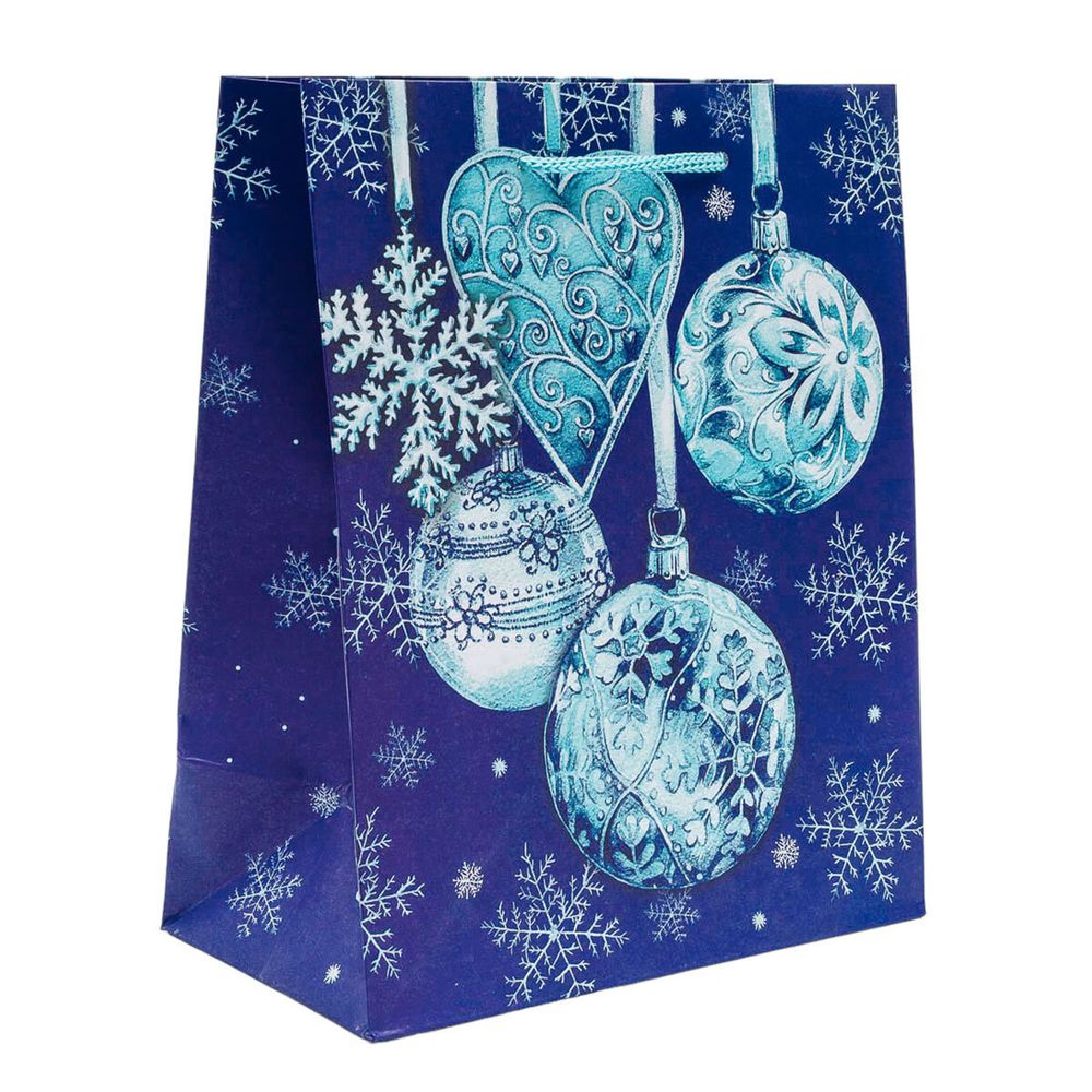 Пакет подарочный "Новогодние шары", 18х22,3х10см, 10398512