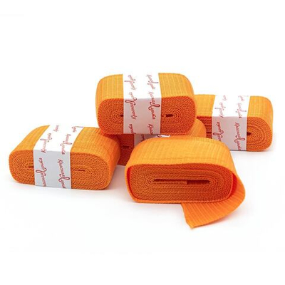 Стропа (ременная лента) 50 мм / 5х2.5 метра, толщ. 1.0 мм, [28 г/пог.м], 100% п/э, 4 оранжевый /TOS/