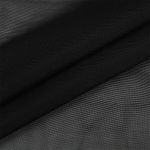 Сетка бельевая эластичная утягивающая 140 г/м², шир.160 см / 25 кг (1 кг = 5 метров), OLG031.170, цв.170 черный /OLG031.170/