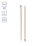 Спицы прямые бамбук ⌀8.0 мм, 35 см, Gamma BL2